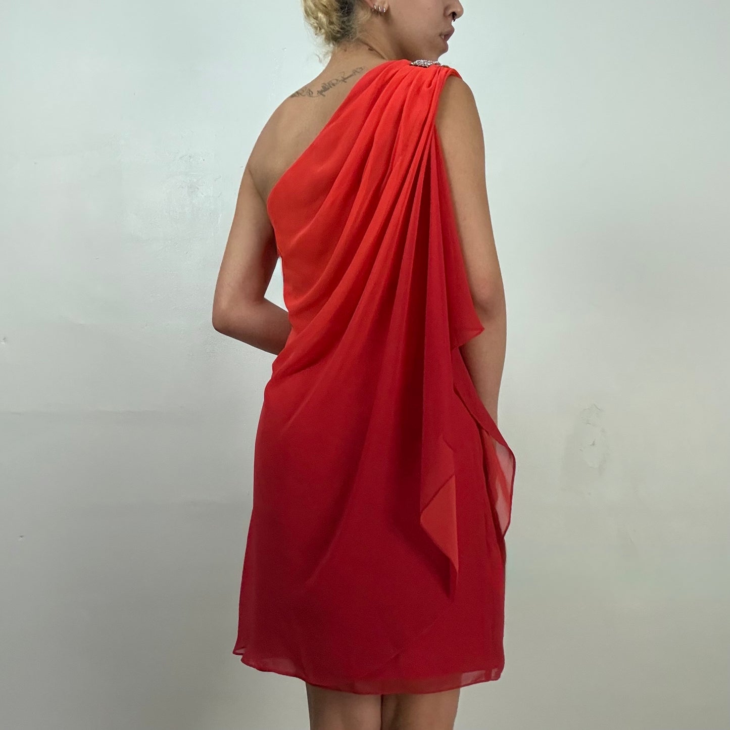 Caché Red Toga Dress