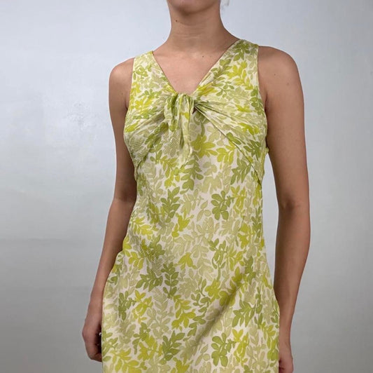 Tie Front Floral Mini