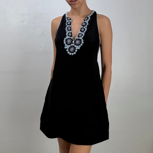 Embroidered Mini Dress