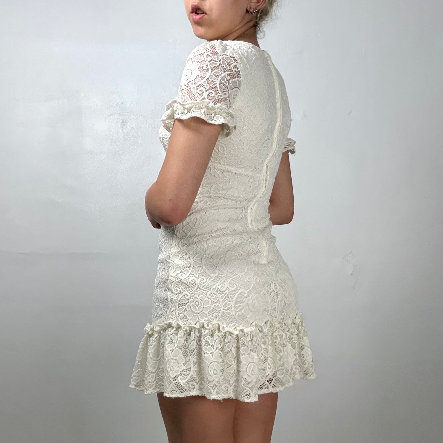 Ruffle Bodycon Mini Dress