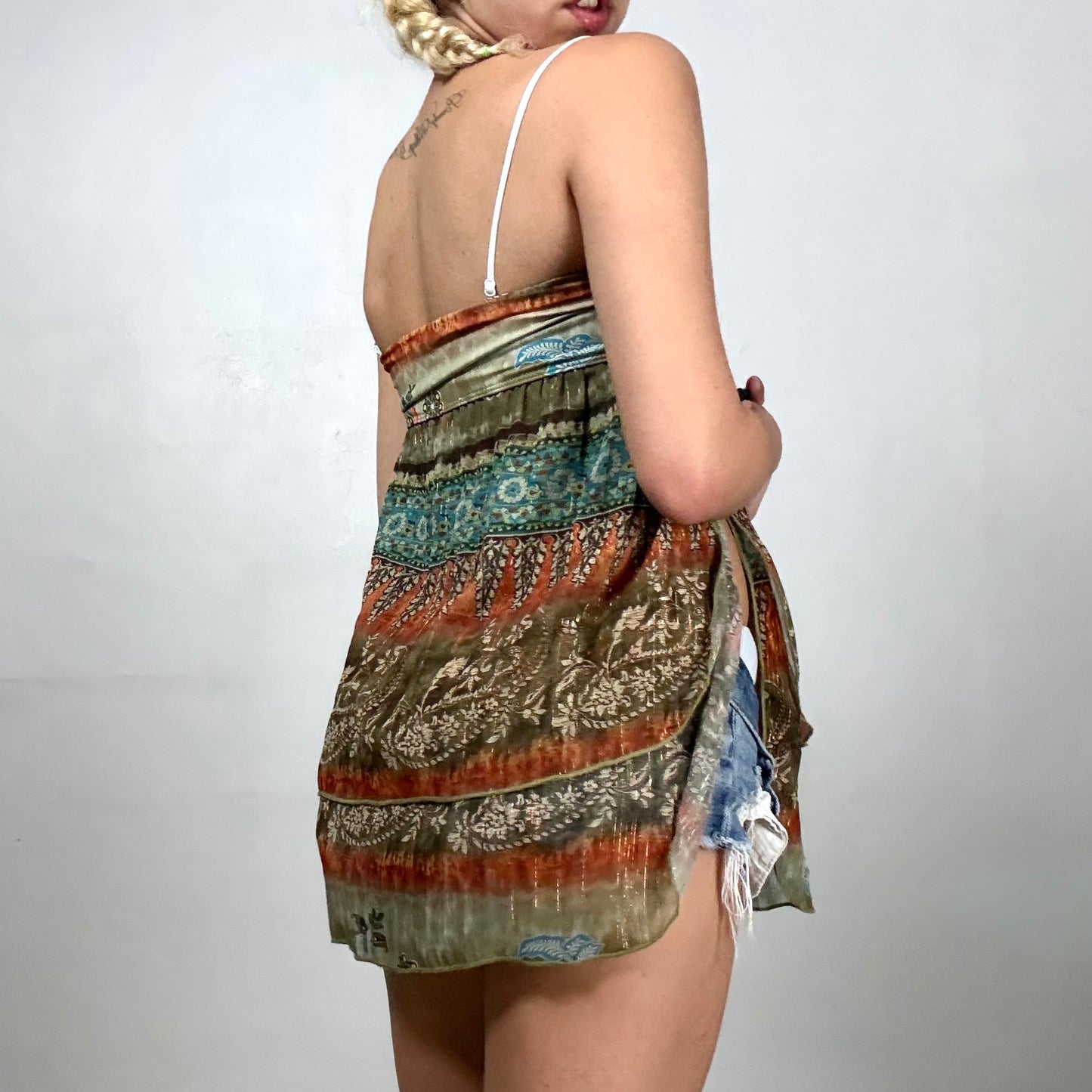 Boho Tiered Wrap Skirt