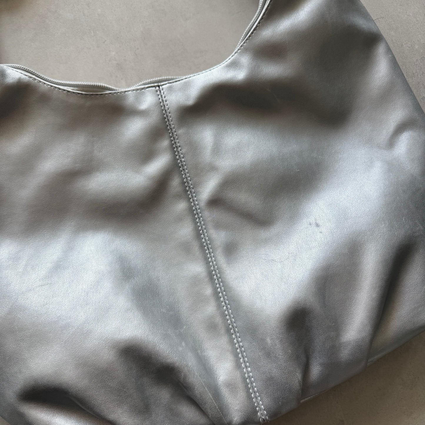 Silver Bow Shoulder Bag