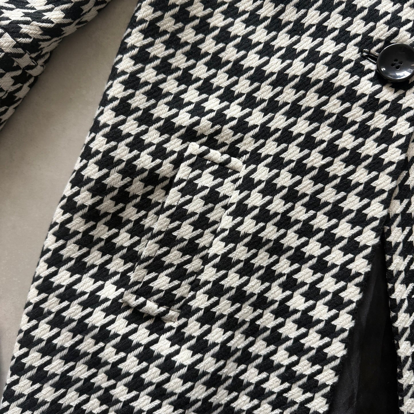 Midi Houndstooth Coat