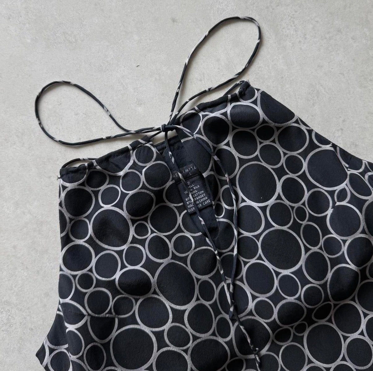 Silk Printed Front Tie Dress