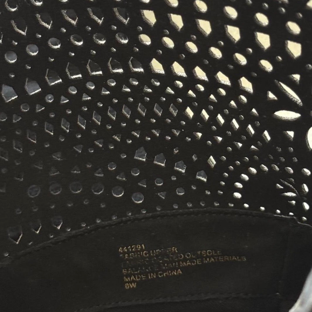 Suede Cutout Wedge Boots