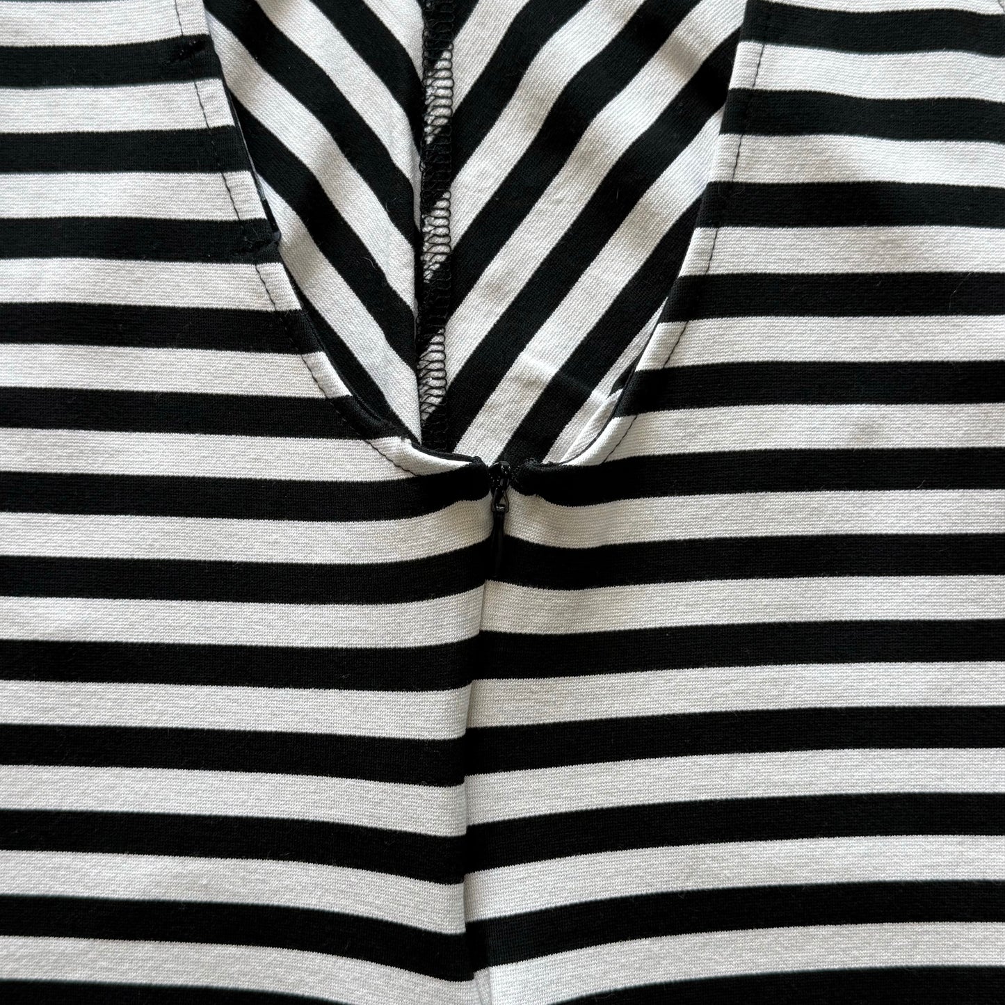 Black & White Striped Mini Dress