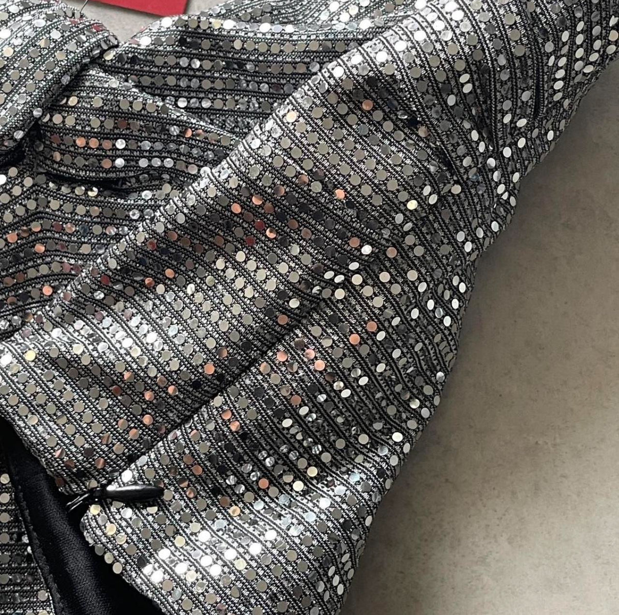 Asymmetrical Sparkle Crop Top