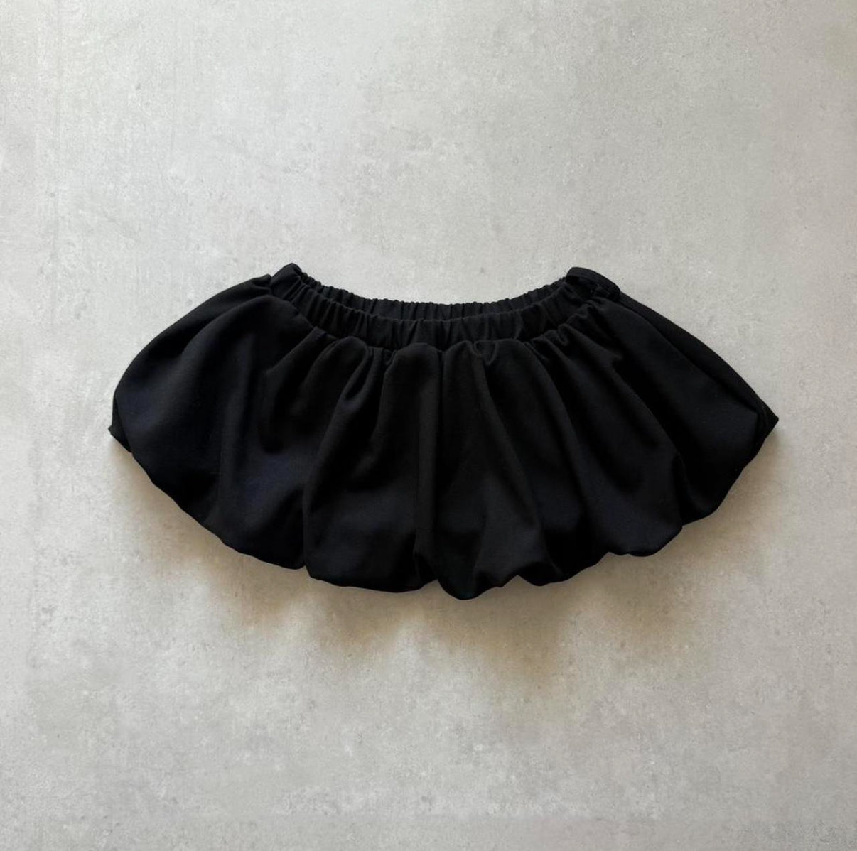 Black Bubble Mini Skirt