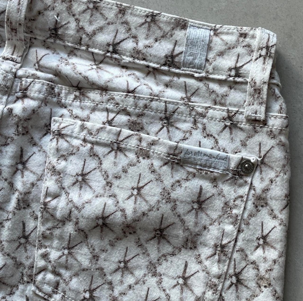 7 For All Mankind Patterned Skinnies