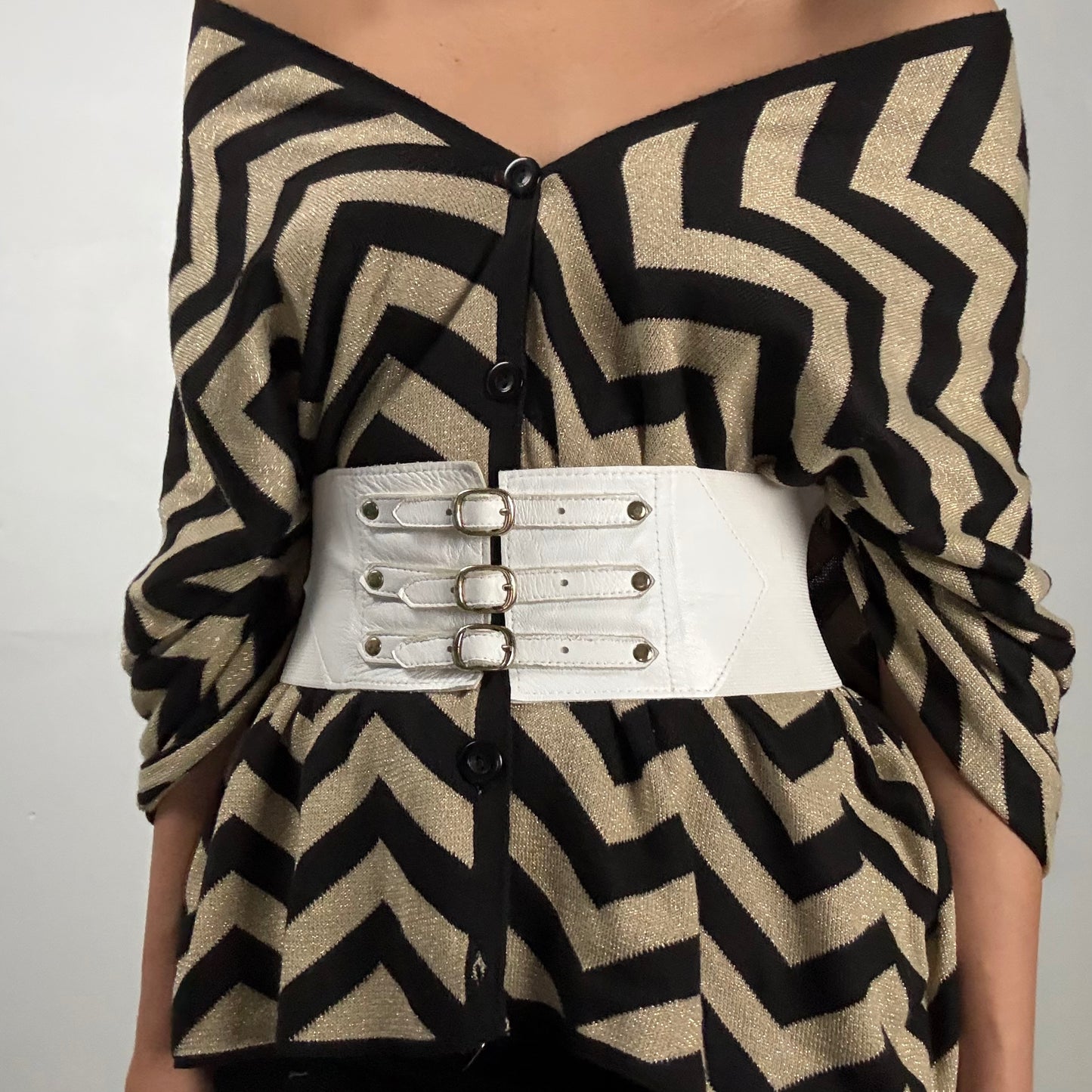 Buckled Elastic Waist Belt