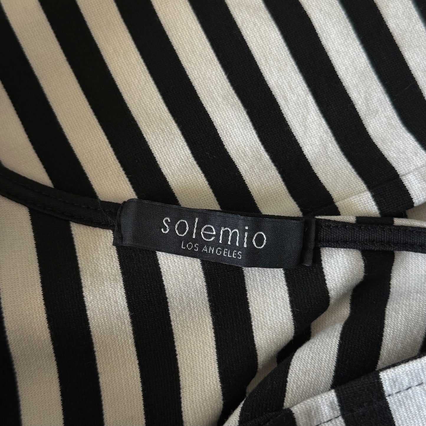 Black & White Striped Mini Dress