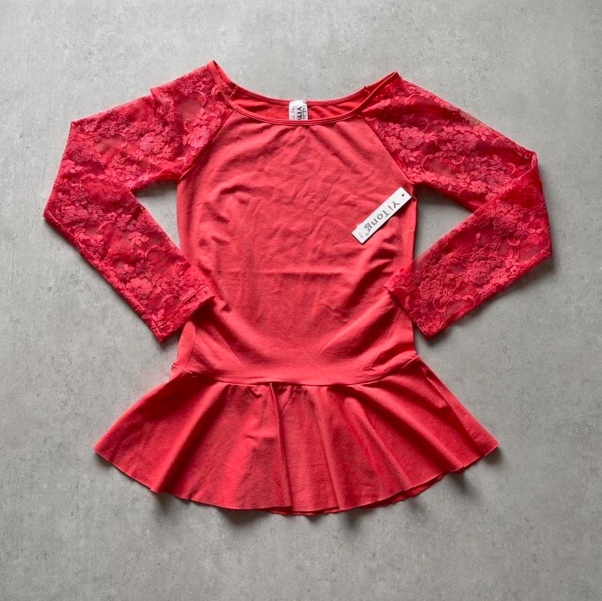 Ruffle Waist Lace Top