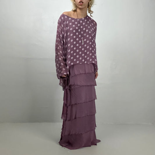 Polka Dot Tiered Maxi Dress