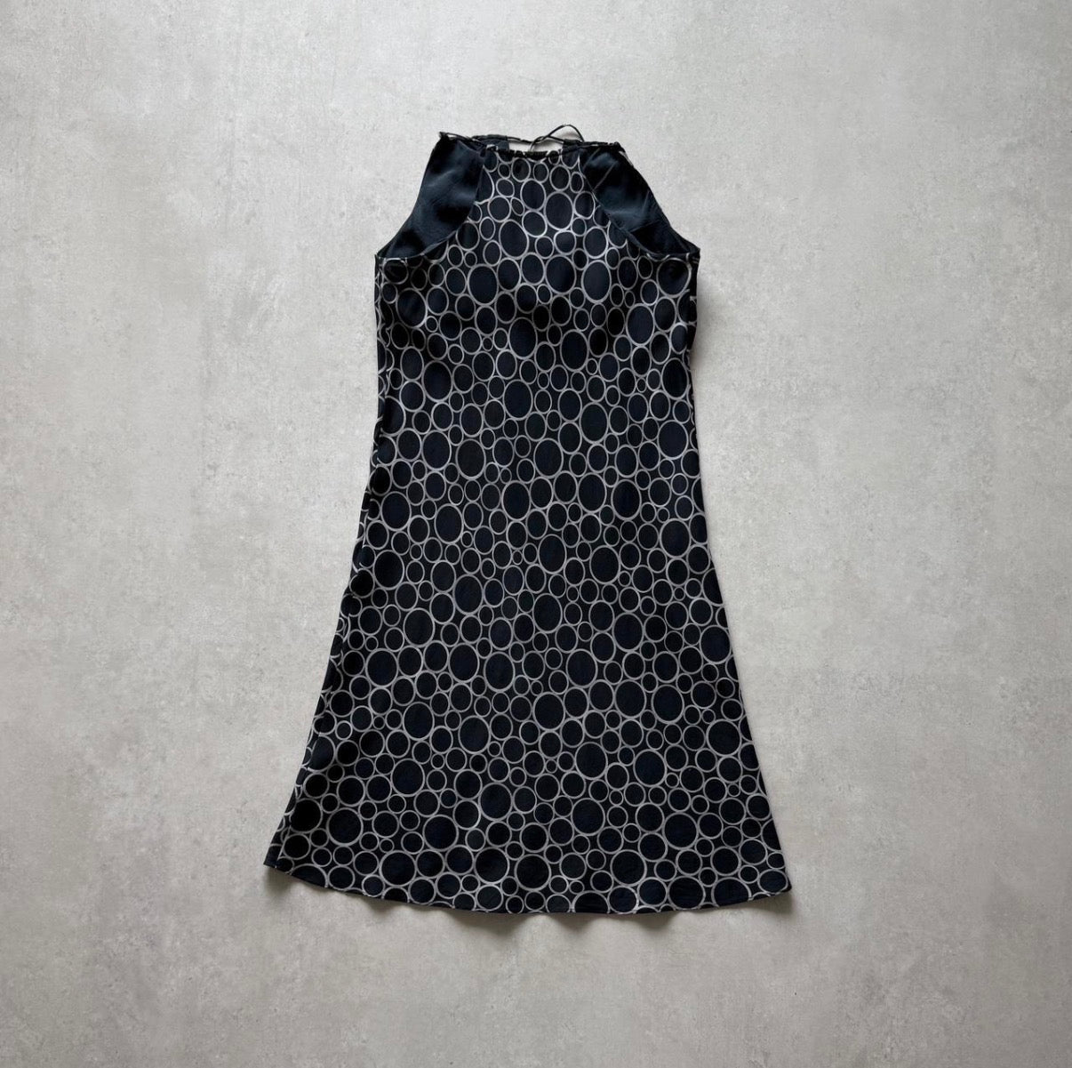 Silk Printed Front Tie Dress