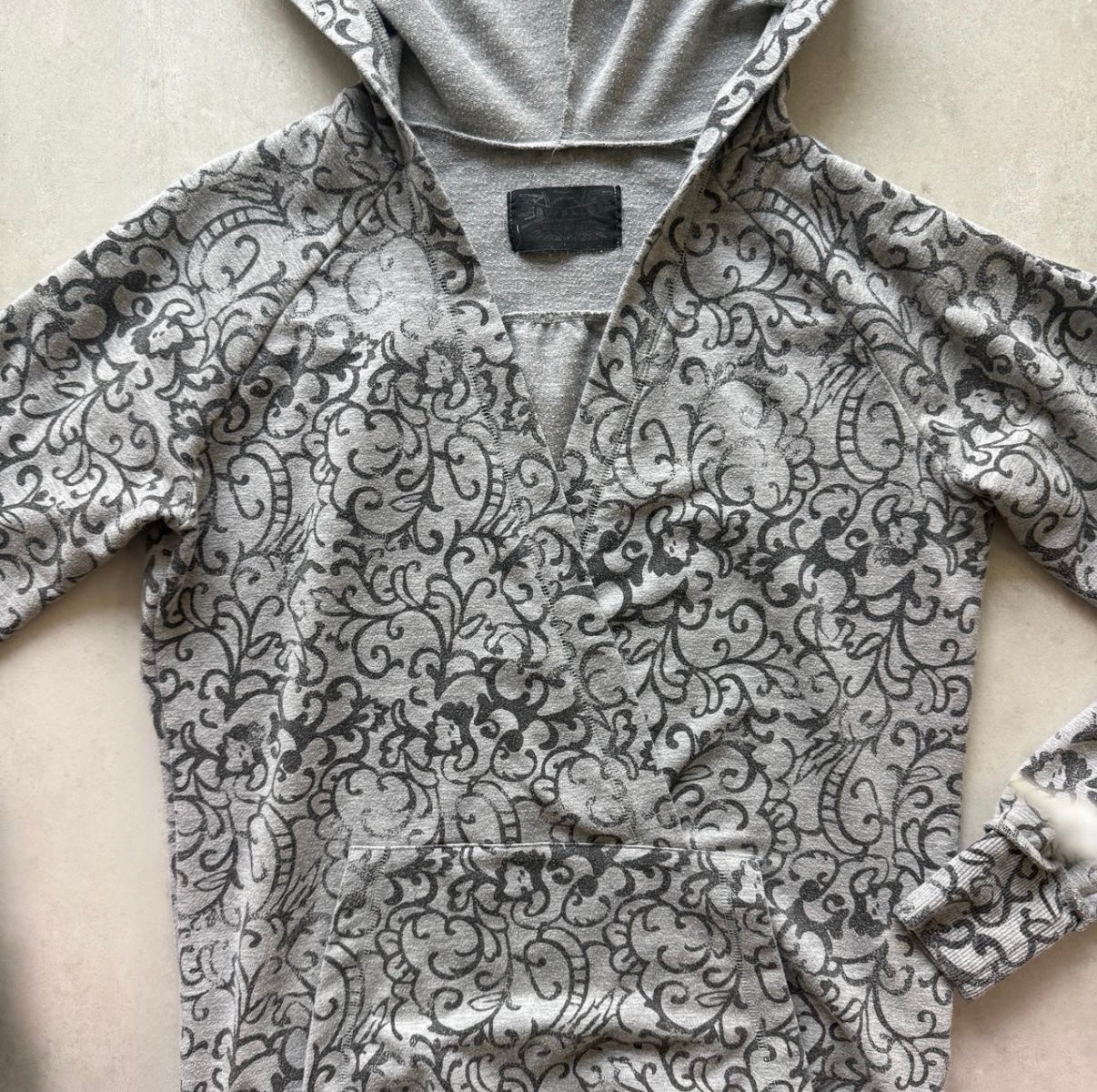 Gothic Print Ballerina Hoodie