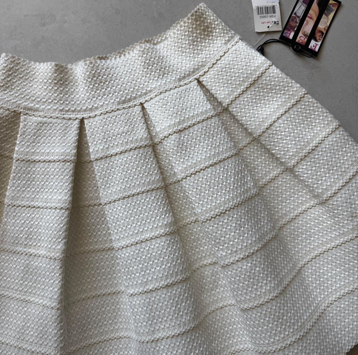 White Pleated Skirt