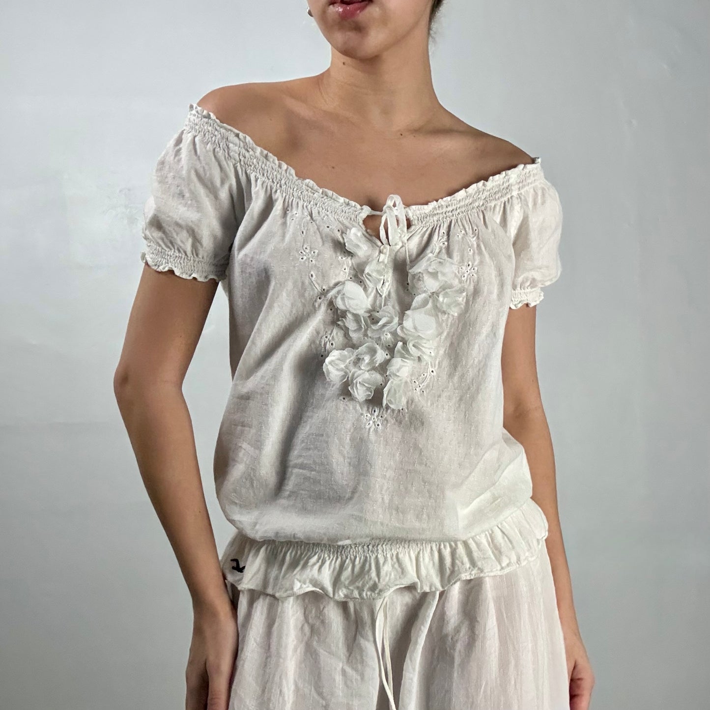 Hollister Puff Sleeve Top