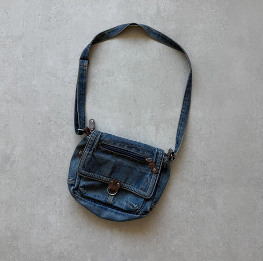 Denim Messenger Bag