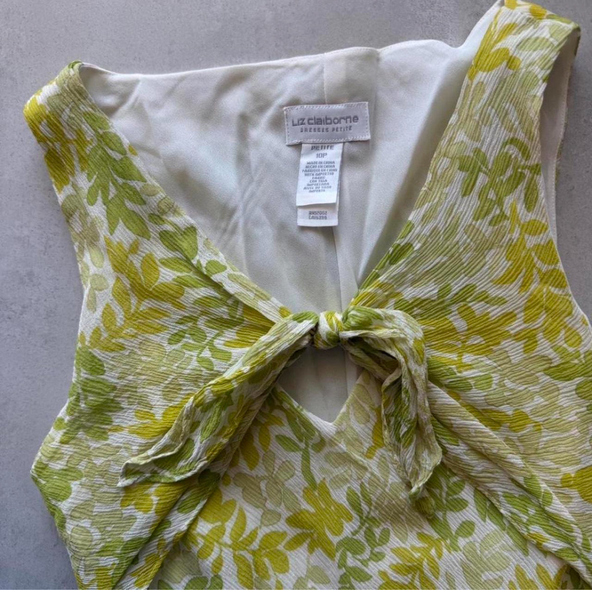 Tie Front Floral Mini