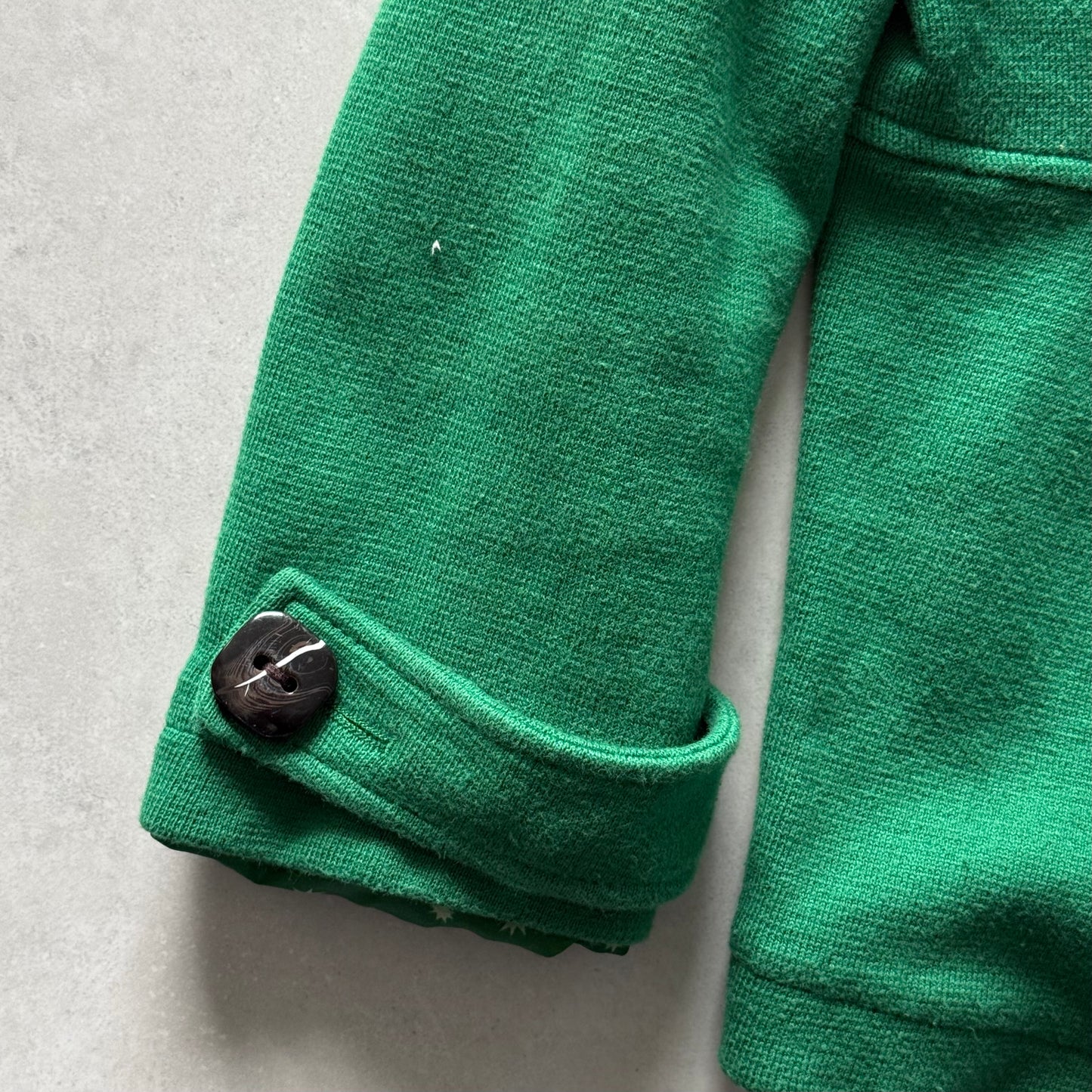 Green Pleated Mini Peacoat