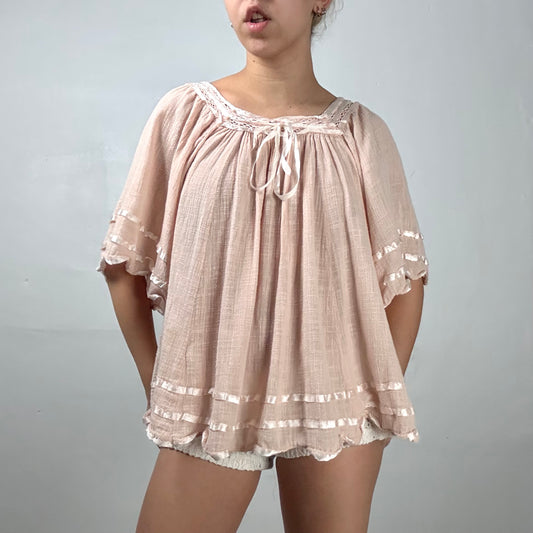 Retro Blush Babydoll Top