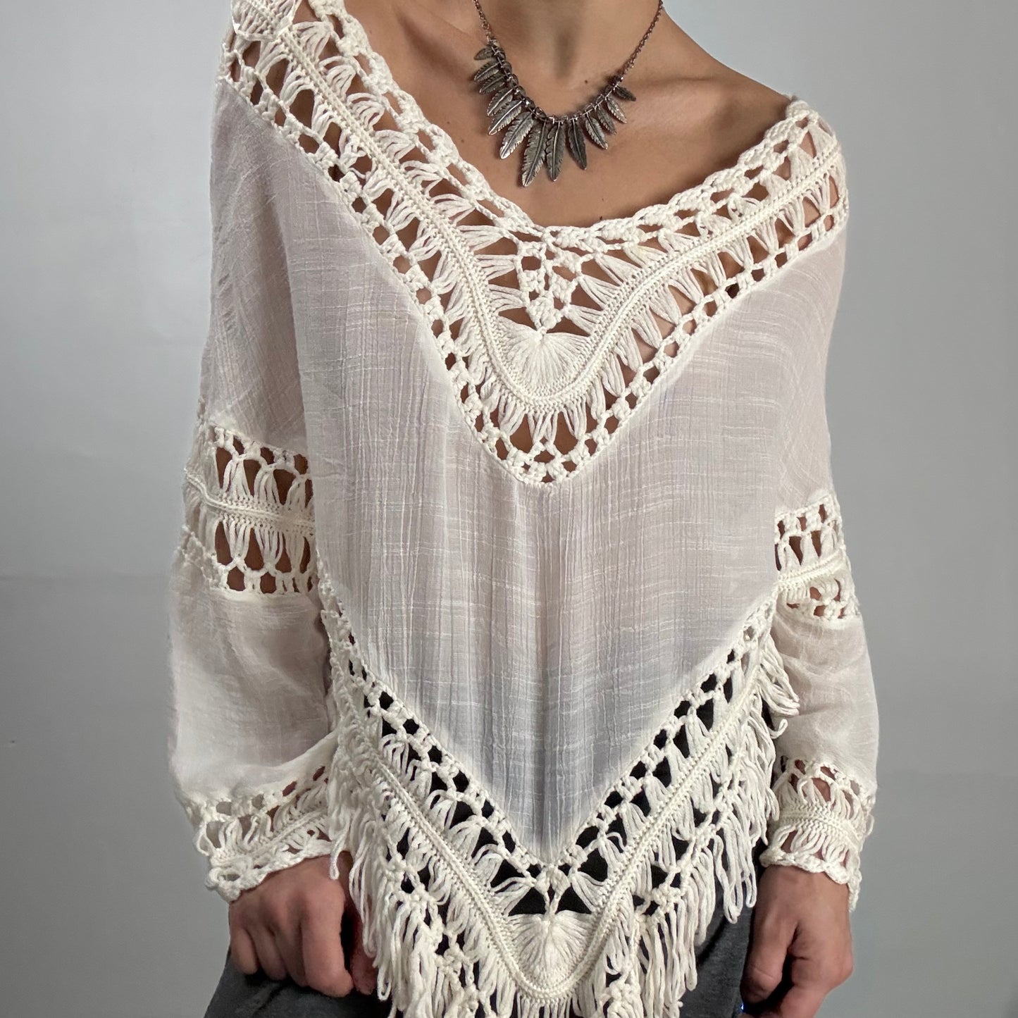 Mesh & Crochet Cover-Up