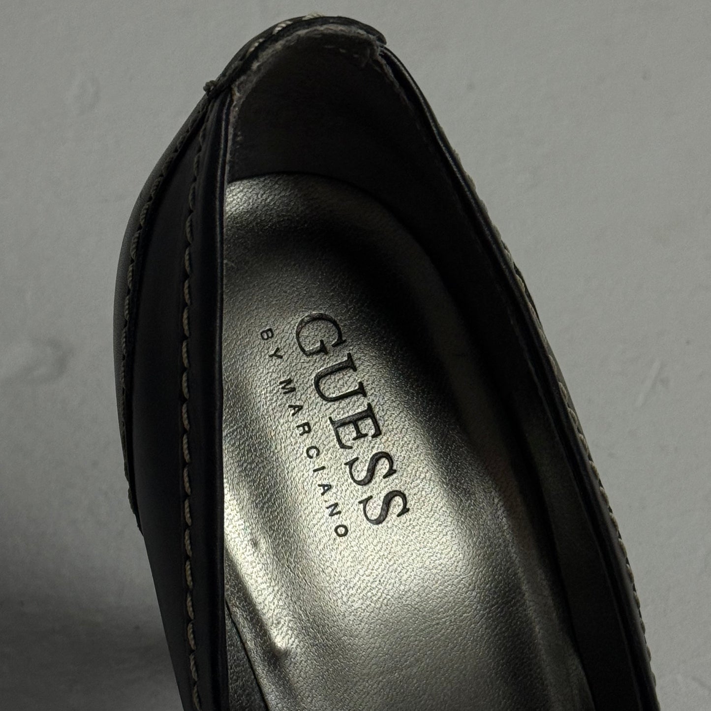 Guess Leather Buckle Heels