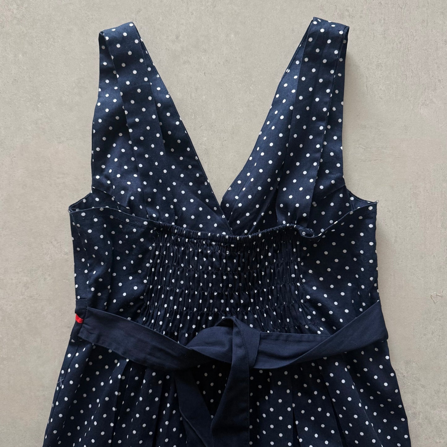 Polka Dot Tie-Back Dress