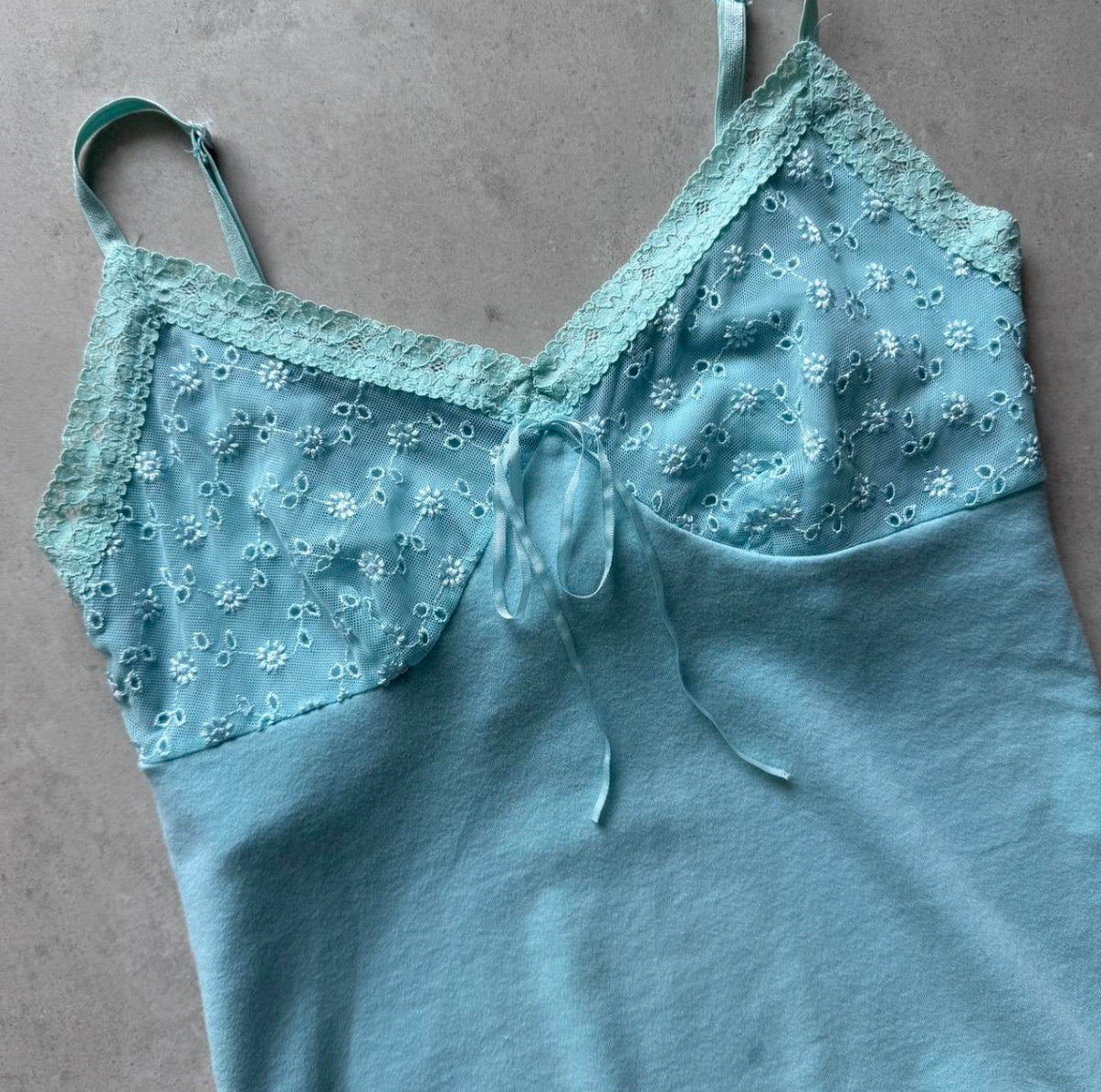 Aqua Lace Cami
