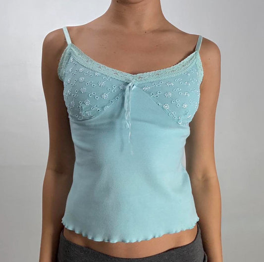 Aqua Lace Cami
