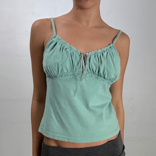 Teal Milkmaid Tank Top