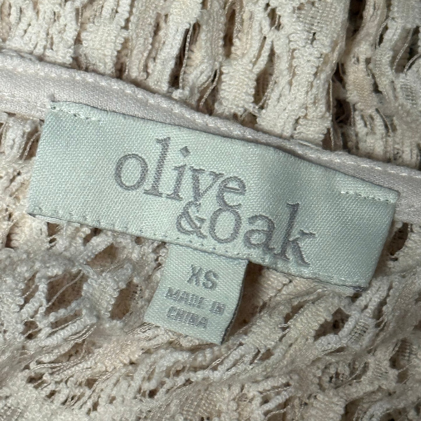 Cream Lace Mini Dress