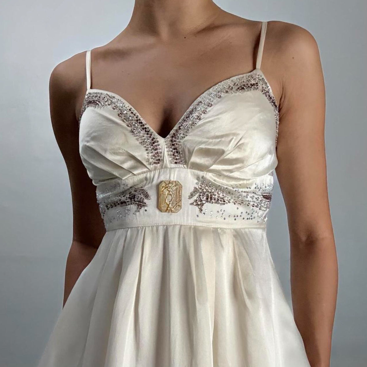 Beaded Empire Waist Dress