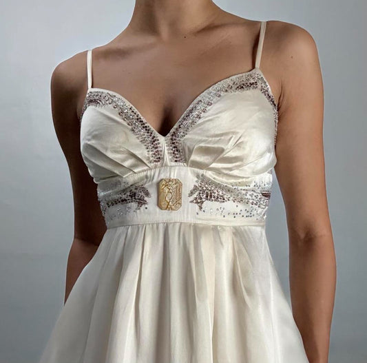 Beaded Empire Waist Dress