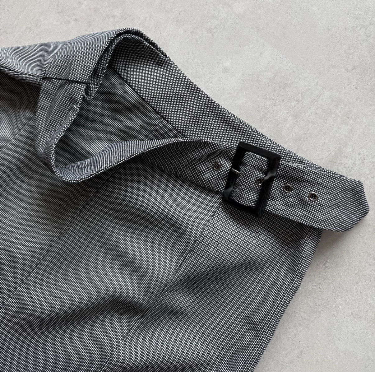 Gray Patterned Maxi Skirt