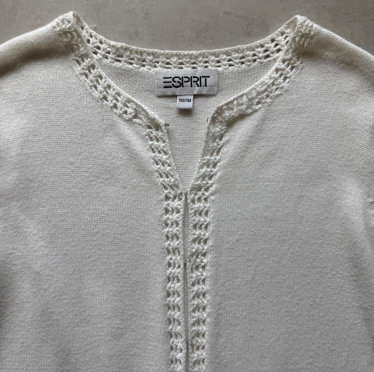 Knit Cardigan with Flower Sleeves