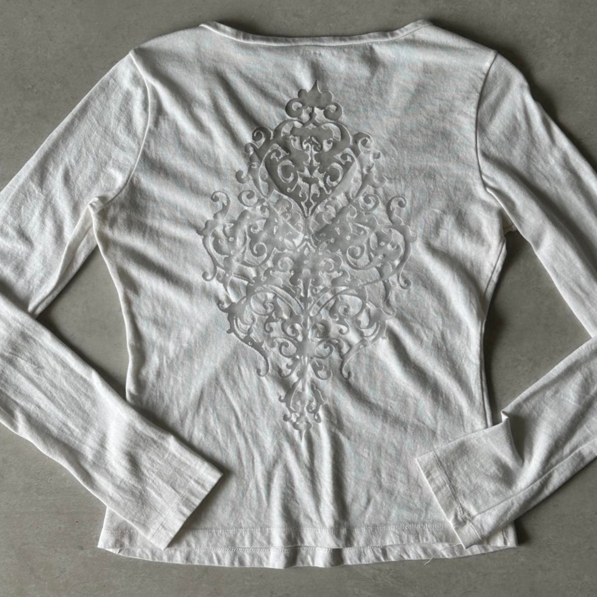 Versace Sheer Burnout Top