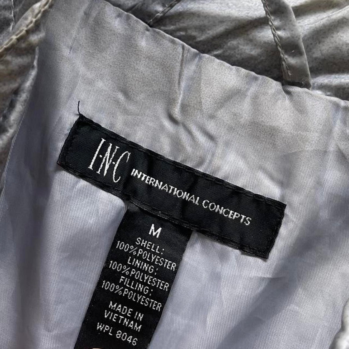 Silver Grey Puffer Jacket