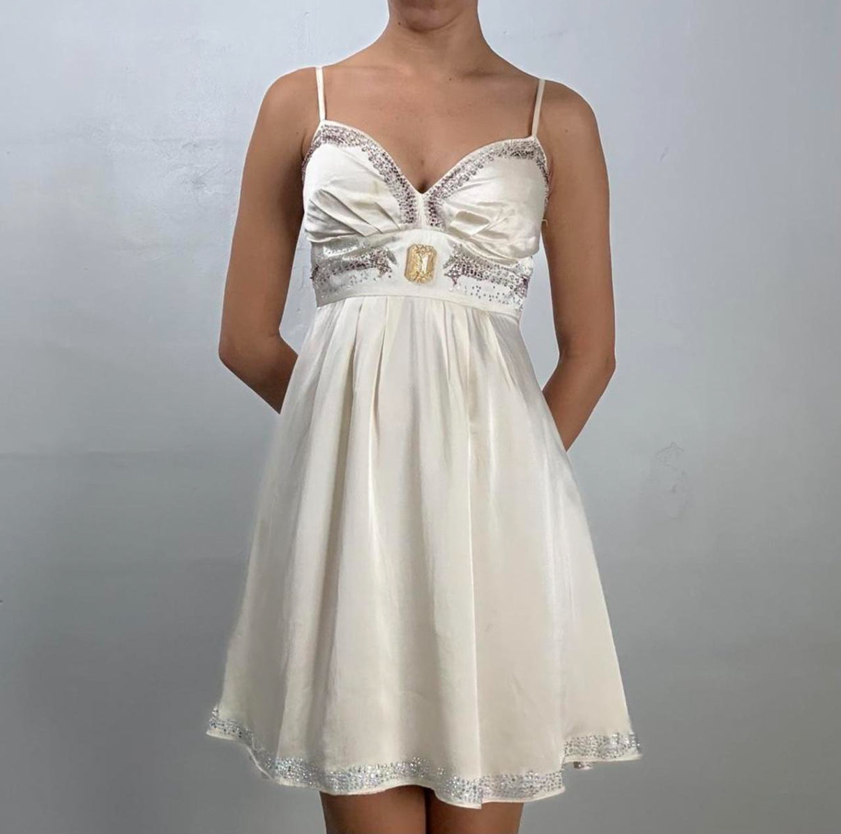 Beaded Empire Waist Dress