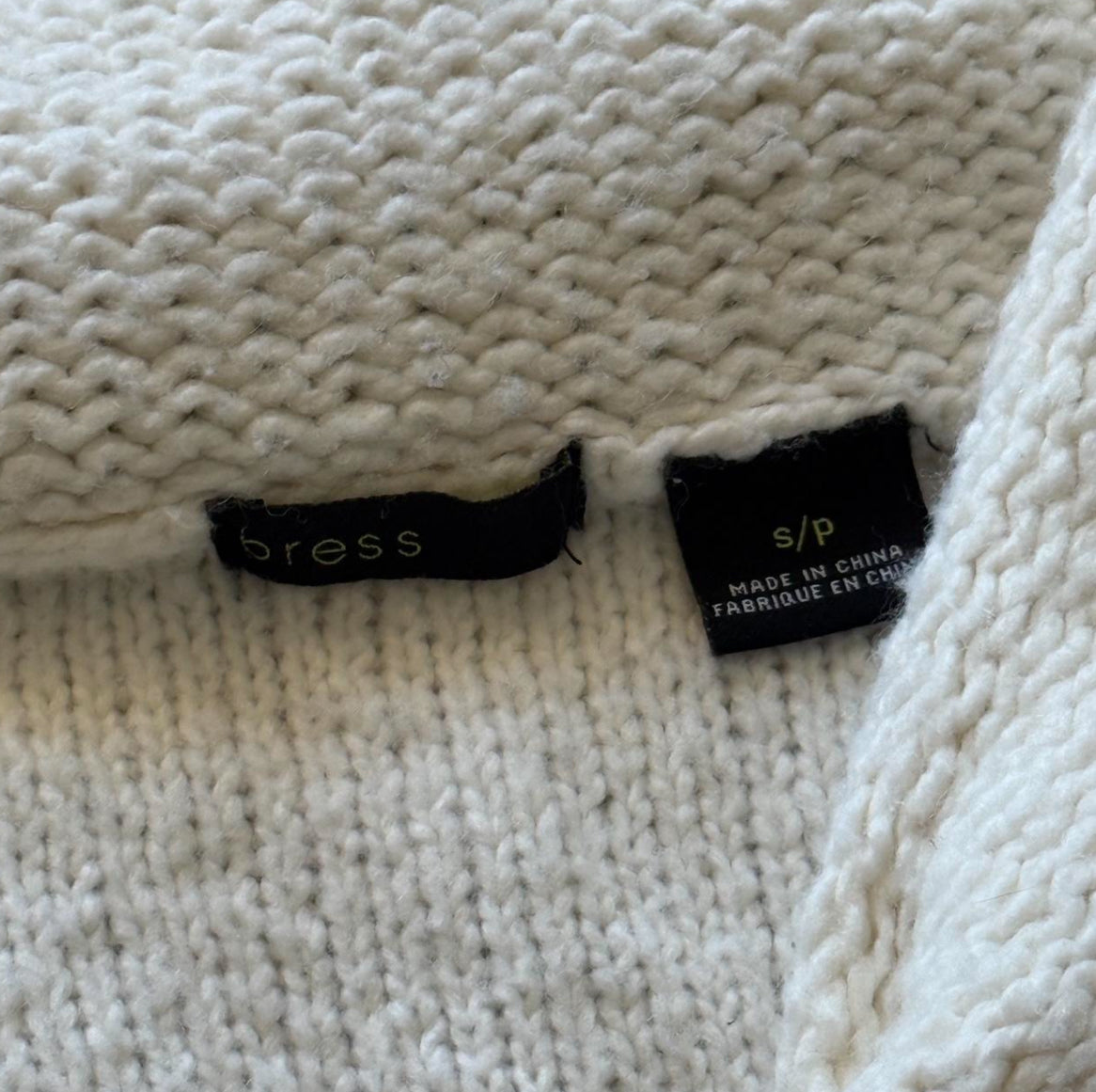 Fringed Shawl Collar Sweater