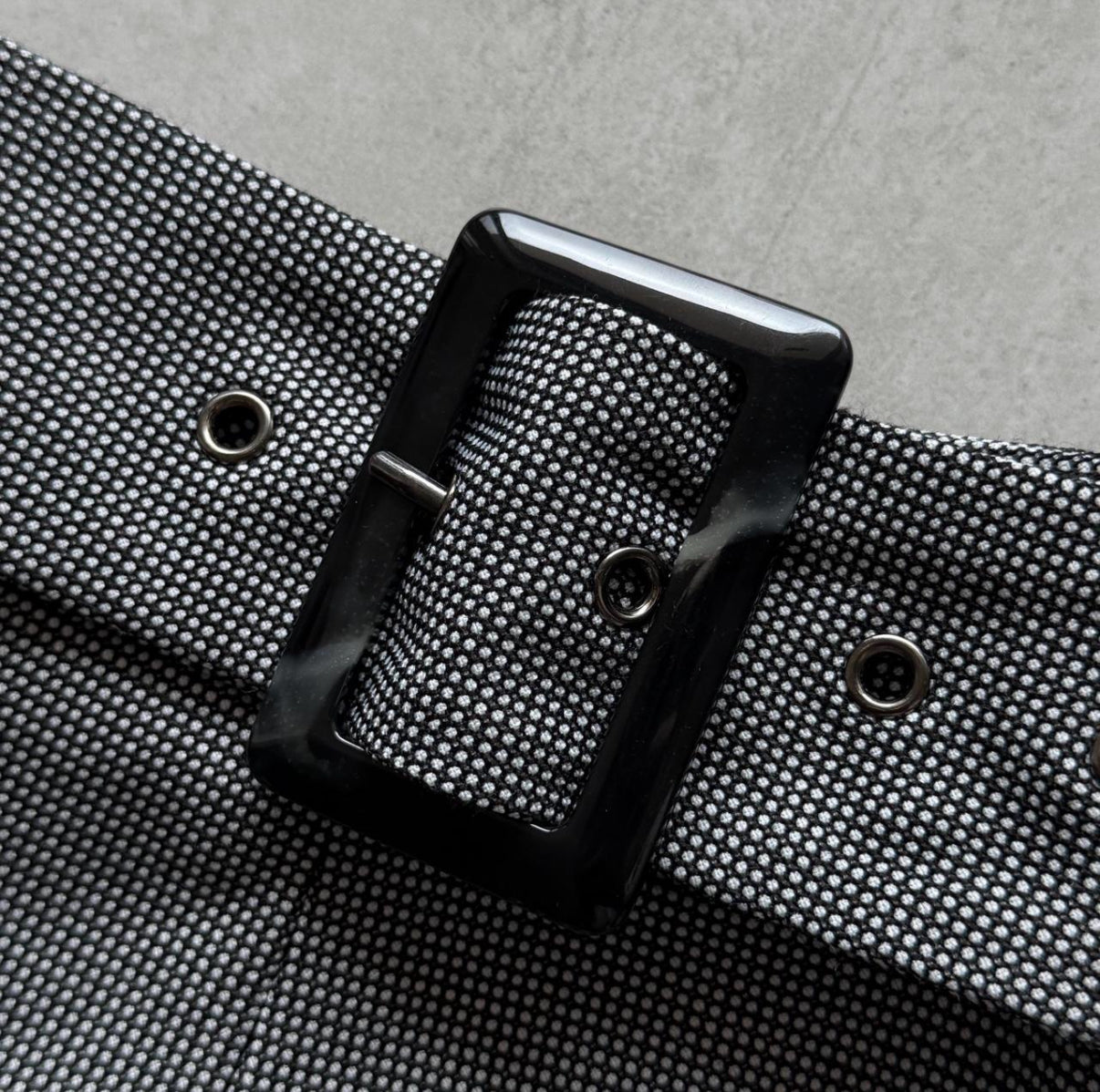 Gray Patterned Maxi Skirt